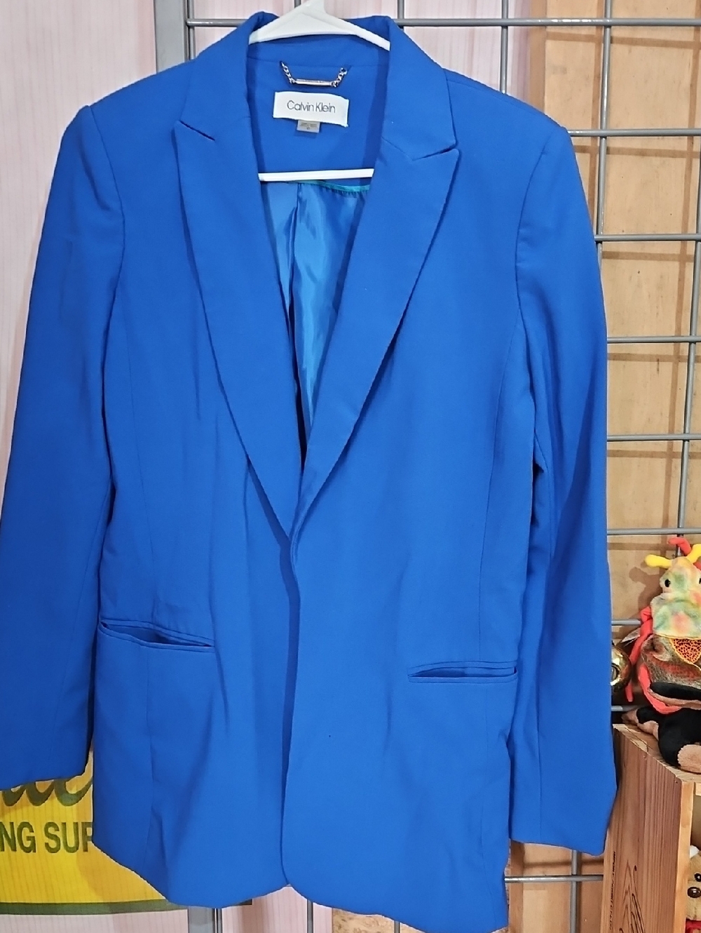 Calvin Klein Bright Blue Women's Blazer